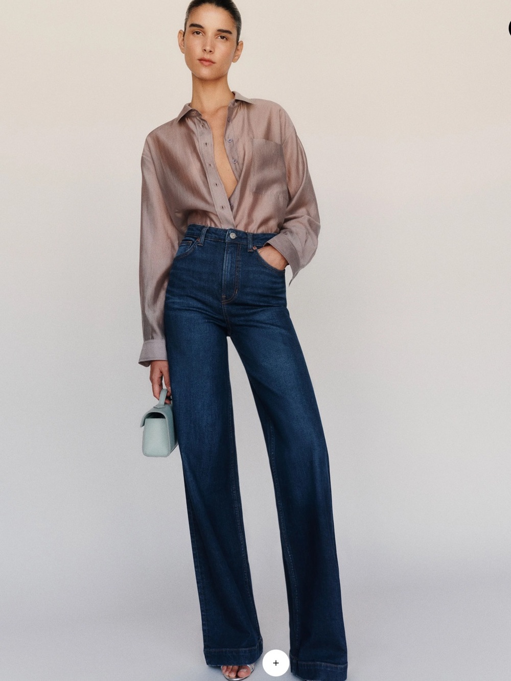 Reformation Bex Stretch High Rise Wide Leg Jean